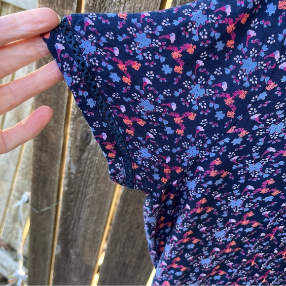 Mountain Khakis Wild Flower Pintuck Rayon Dress In Twilight Print Sz M - Picture 7 of 15